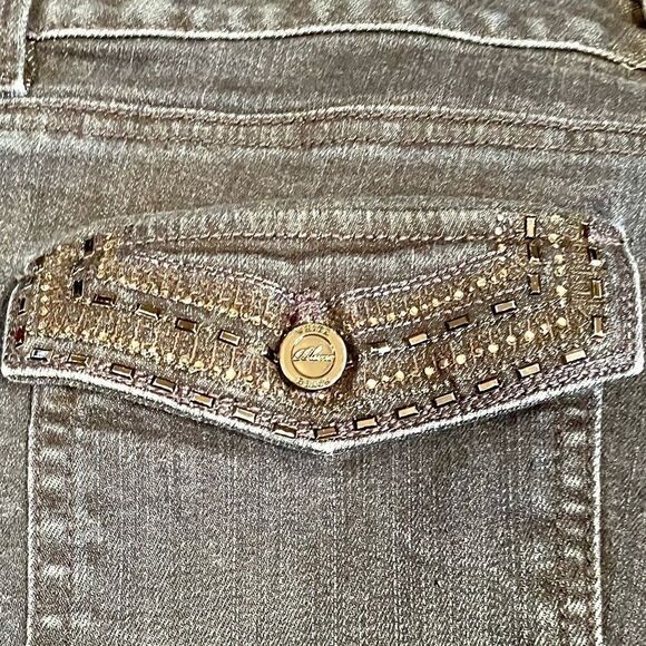 BLACK BOOT LEG JEANS SIZE 8S by WHITE/BLACK - Picture 6 of 9